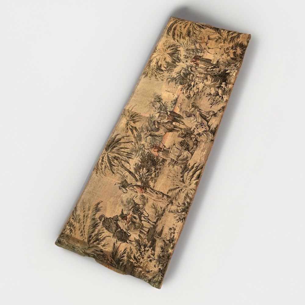 ANTIQUE WALL HANGING TAPESTRY MIDDLE EASTERN DESERT OASIS CAMEL‎ PITSTOP 54"